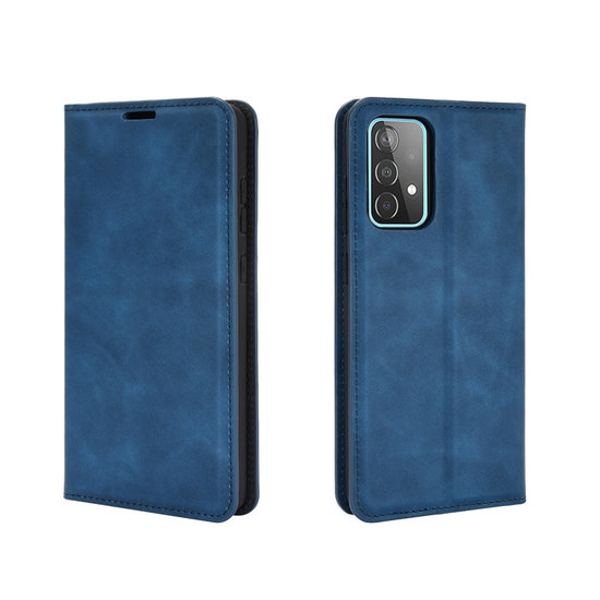 Samsung Galaxy A52 / A52s hoesje - Luxe Wallet Bookcase (Magnetische Sluiting) - Blauw