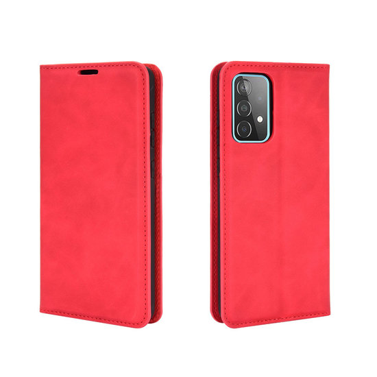 Samsung Galaxy A52 / A52s hoesje - Luxe Wallet Bookcase (Magnetische Sluiting) - Rood