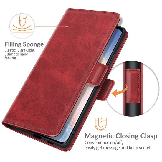 Xiaomi Mi 11 Ultra Hoesje - MobyDefend Luxe Wallet Book Case (Sluiting Zijkant) - Rood