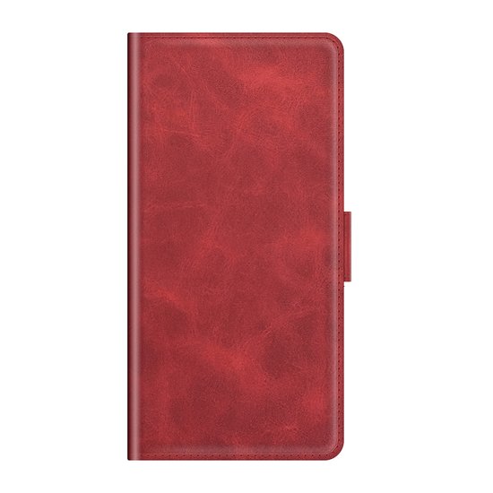 Nokia 1.4 Hoesje - MobyDefend Luxe Wallet Book Case (Sluiting Zijkant) - Rood