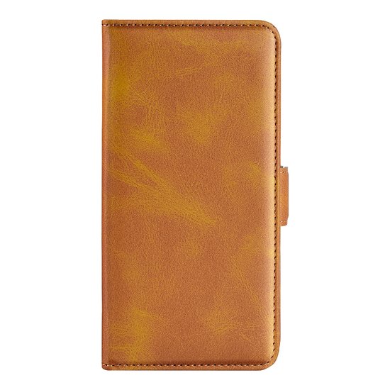 Samsung Galaxy M52 Hoesje - MobyDefend Luxe Wallet Book Case (Sluiting Zijkant) - Lichtbruin