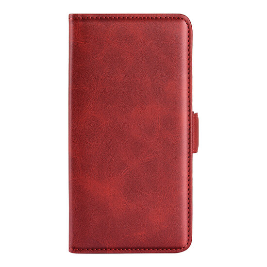 Samsung Galaxy A33 Hoesje - MobyDefend Luxe Wallet Book Case (Sluiting Zijkant) - Rood