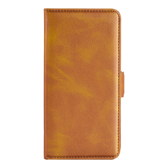 Samsung Galaxy M53 Hoesje - MobyDefend Luxe Wallet Book Case (Sluiting Zijkant) - Lichtbruin