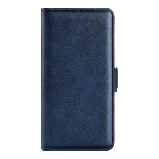 Samsung Galaxy M53 Hoesje - MobyDefend Luxe Wallet Book Case (Sluiting Zijkant) - Blauw