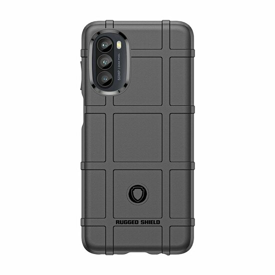 Motorola Moto G82 Hoesje - Mobydefend Rugged Shield TPU Backcover - Zwart