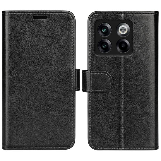 OnePlus 10T Hoesje - MobyDefend Wallet Book Case (Sluiting Achterkant) - Zwart