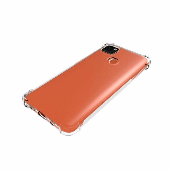 Xiaomi Redmi 10A Hoesje - MobyDefend Transparante Shockproof TPU Backcover - Verstevigde Hoeken - Volledig Doorzichtig