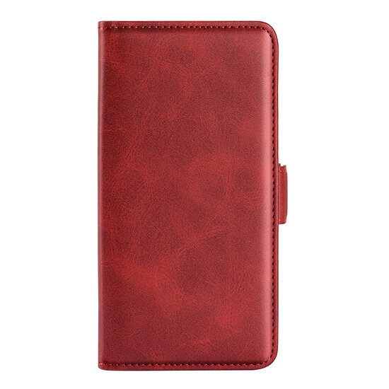 Oppo A17 Hoesje - MobyDefend Luxe Wallet Book Case (Sluiting Zijkant) - Rood