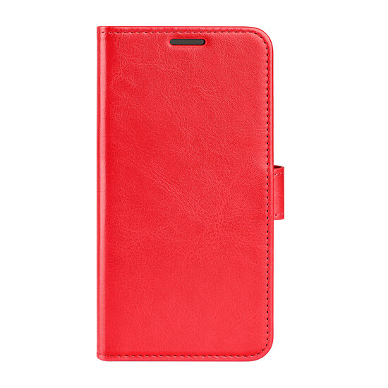 Oppo A17 Hoesje - MobyDefend Wallet Book Case (Sluiting Achterkant) - Rood