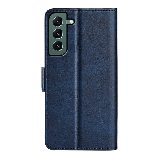 Samsung Galaxy S23 Plus (S23+) Hoesje - MobyDefend Luxe Wallet Book Case (Sluiting Zijkant) - Blauw