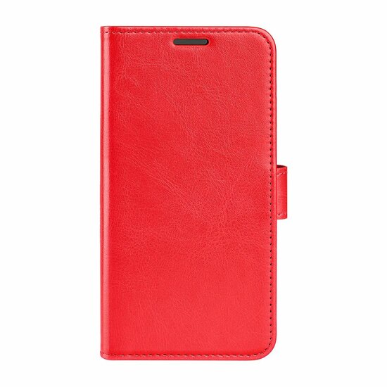 Motorola Moto G73 Hoesje - MobyDefend Wallet Book Case (Sluiting Achterkant) - Rood