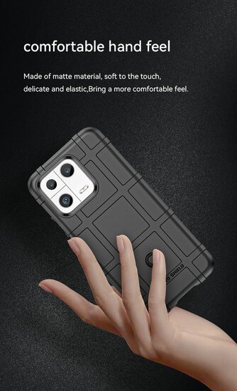 Xiaomi 13 Hoesje - Mobydefend Rugged Shield TPU Backcover - Groen