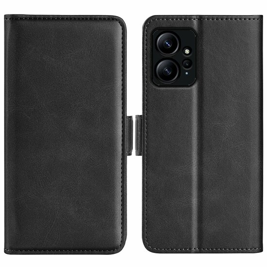 Xiaomi Redmi Note 12 4G Hoesje - MobyDefend Luxe Wallet Book Case (Sluiting Zijkant) - Zwart