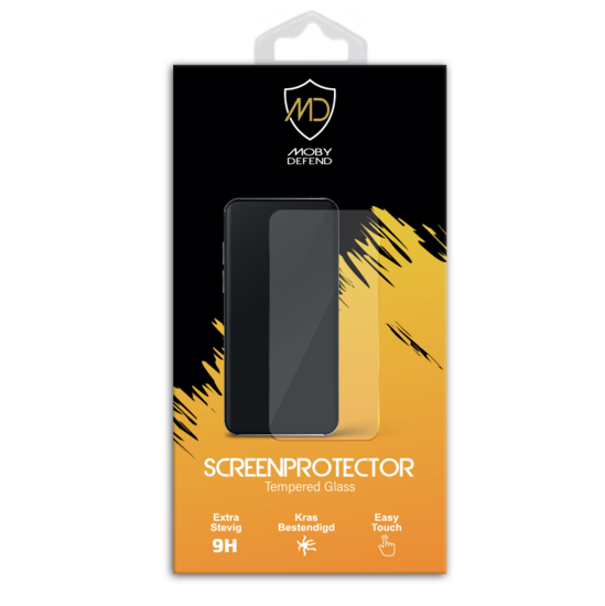 Sony Xperia 10 VI Screenprotector - MobyDefend Screensaver Met Zwarte Randen - Gehard Glas