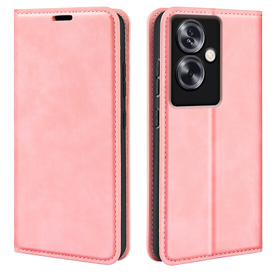 Oppo A79 / OnePlus Nord N30 SE Hoesje - Luxe Wallet Bookcase (Magnetische Sluiting) - Roze