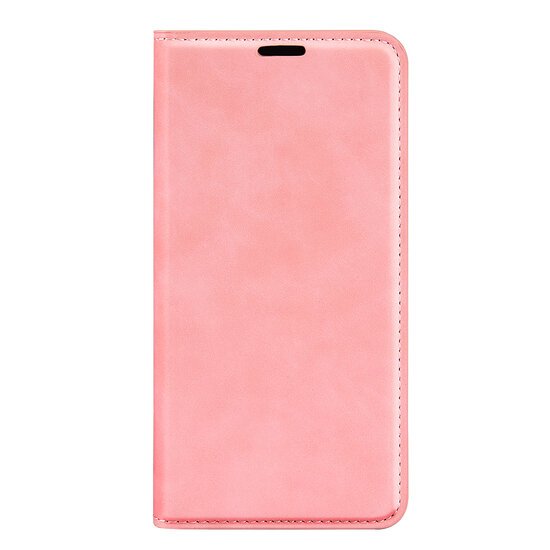 iPhone 14 Pro Max Hoesje - Luxe Wallet Bookcase (Magnetische Sluiting) - Roze