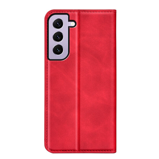 Samsung Galaxy S23 Hoesje - Luxe Wallet Bookcase (Magnetische Sluiting) - Rood