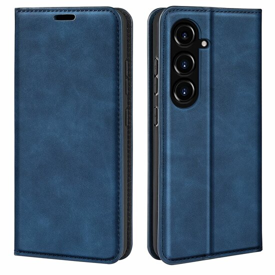 Samsung Galaxy S23 FE Hoesje - Luxe Wallet Bookcase (Magnetische Sluiting) - Blauw