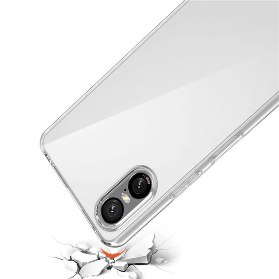 Sony Xperia 10 VI Hoesje - MobyDefend Transparante TPU Backcover - Volledig Doorzichtig
