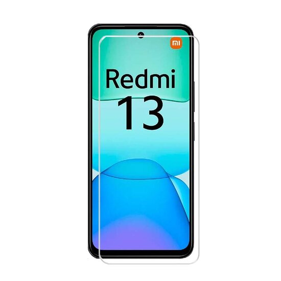 Xiaomi Redmi 13 4G Screenprotector - MobyDefend Case-Friendly Screensaver - Gehard Glas