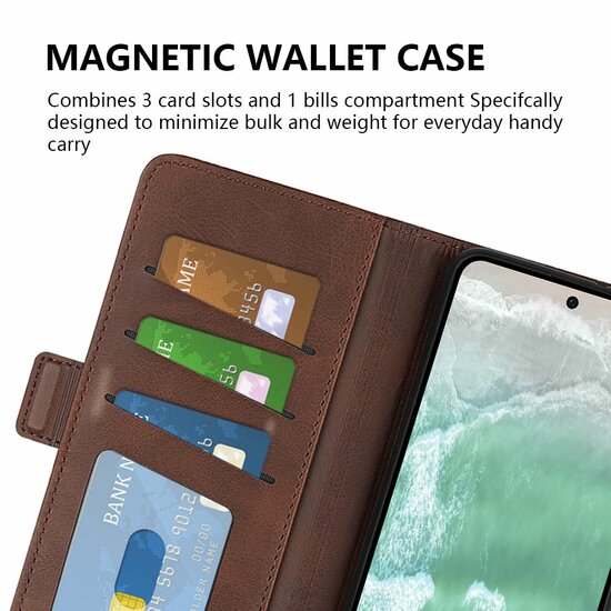 Oppo Reno 11F Hoesje - MobyDefend Luxe Wallet Book Case (Sluiting Zijkant) - Zwart