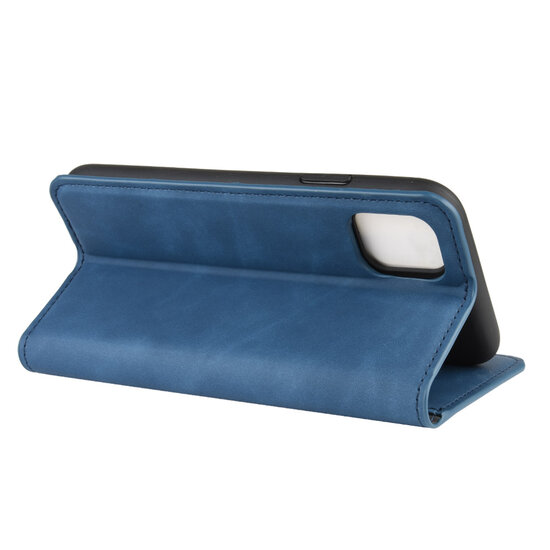 iPhone 11 Pro Hoesje - Luxe Wallet Bookcase (Magnetische Sluiting) - Blauw