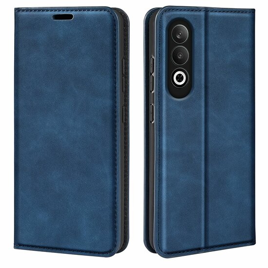 OnePlus Nord CE 4 Hoesje - Luxe Wallet Bookcase (Magnetische Sluiting) - Blauw