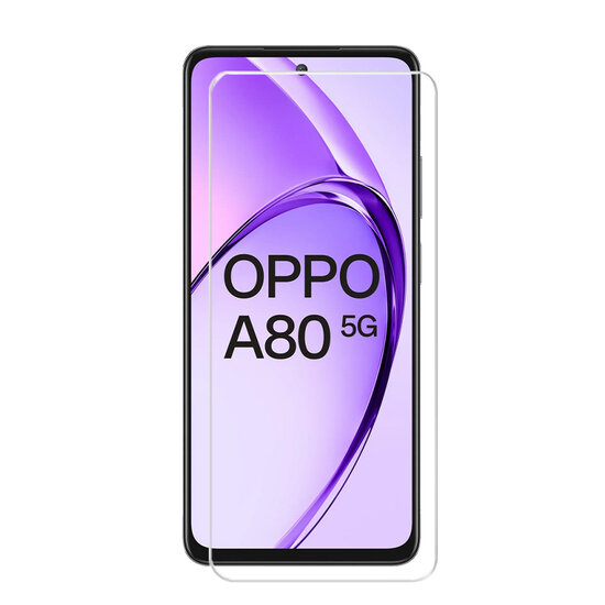 Oppo A80 5G Screenprotector - MobyDefend Case-Friendly Screensaver - Gehard Glas