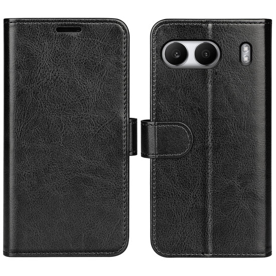 OnePlus Nord 4 Hoesje - MobyDefend Wallet Book Case (Sluiting Achterkant) - Zwart