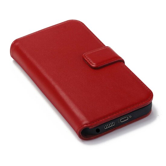 Samsung Galaxy S23 Ultra Hoesje - Luxe MobyDefend Wallet Bookcase - Rood