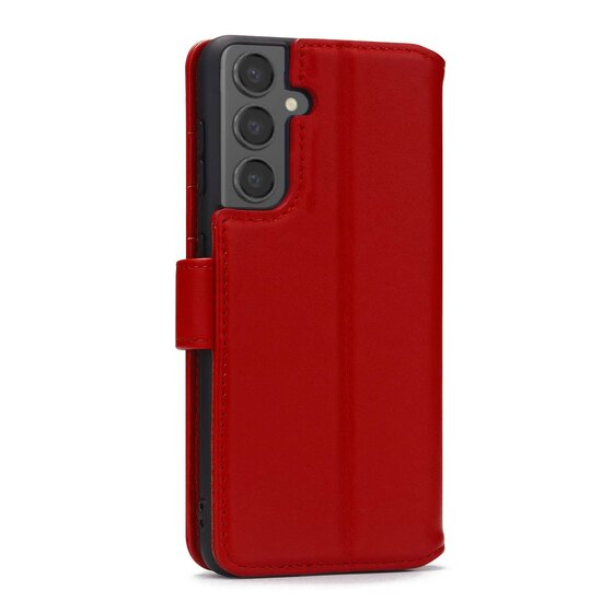 Samsung Galaxy S24 Hoesje - Luxe MobyDefend Wallet Bookcase - Rood