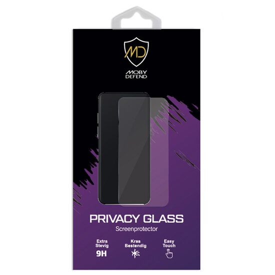 MobyDefend iPhone 16 Screenprotector - HD Privacy Glass Screensaver