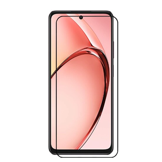 3-Pack Oppo A60 5G Screenprotectors - MobyDefend Screensavers Met Zwarte Randen - Gehard Glas 