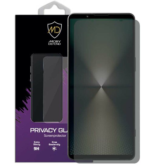 MobyDefend Sony Xperia 1 VI Screenprotector - HD Privacy Glass Screensaver