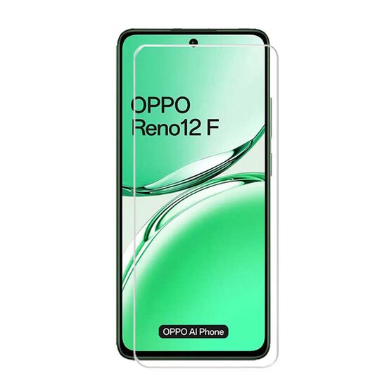 Oppo Reno12 F Screenprotector - MobyDefend Case-Friendly Screensaver - Gehard Glas