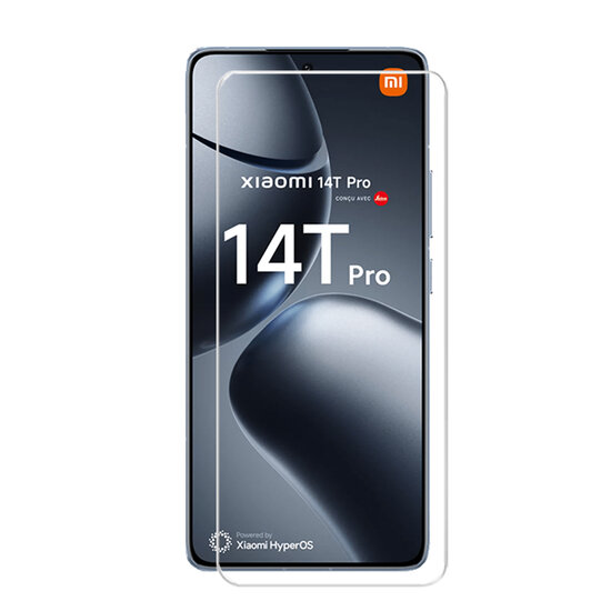 Xiaomi 14T Pro Screenprotector - MobyDefend Case-Friendly Screensaver - Gehard Glas