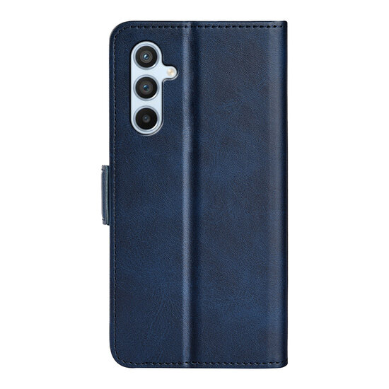 Samsung Galaxy A54 Hoesje - MobyDefend Luxe Wallet Book Case (Sluiting Zijkant) - Blauw