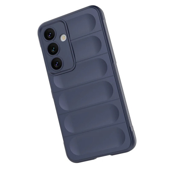 Samsung Galaxy S24 Hoesje - MobyDefend TPU Gripcase - Blauw