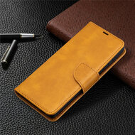 Samsung Galaxy S21 Ultra Hoesje - MobyDefend Wallet Book Case Met Koord - Lichtbruin