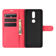 Nokia 2.4 Hoesje - MobyDefend Kunstleren Wallet Book Case (Sluiting Voorkant) - Rood