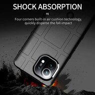 Xiaomi Mi 11 Hoesje - Mobydefend Rugged Shield TPU Backcover - Zwart