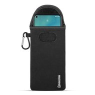 Hoesje voor Nokia 3.4 - MobyDefend Neopreen Pouch Met Karabijnhaak - Insteekhoesje - Riemlus Hoesje - Zwart