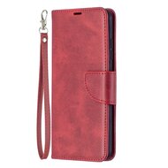 Nokia 1.4 Hoesje - MobyDefend Wallet Book Case Met Koord - Rood