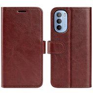 Motorola Moto G31 / Moto G41 Hoesje - MobyDefend Wallet Book Case (Sluiting Achterkant) - Bruin