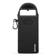 Hoesje voor Samsung Galaxy A33 - MobyDefend Neopreen Pouch Met Karabijnhaak - Insteekhoesje - Riemlus Hoesje - Zwart