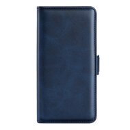 Samsung Galaxy A73 Hoesje - MobyDefend Luxe Wallet Book Case (Sluiting Zijkant) - Blauw