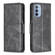 Motorola Moto G31 / Moto G41 Hoesje - MobyDefend Wallet Book Case Met Koord - Zwart