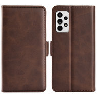 Samsung Galaxy A33 Hoesje - MobyDefend Luxe Wallet Book Case (Sluiting Zijkant) - Bruin