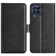 Samsung Galaxy M53 Hoesje - MobyDefend Luxe Wallet Book Case (Sluiting Zijkant) - Zwart