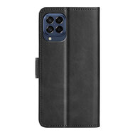 Samsung Galaxy M53 Hoesje - MobyDefend Luxe Wallet Book Case (Sluiting Zijkant) - Zwart